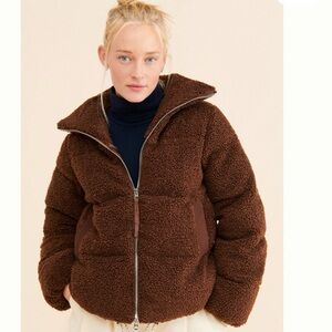 Small Wilkins Sherpa Puffer Jacket EUC.